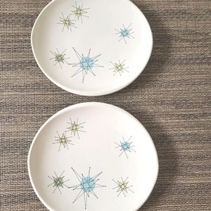 Set of 2 Franciscan Starburst Small Plates